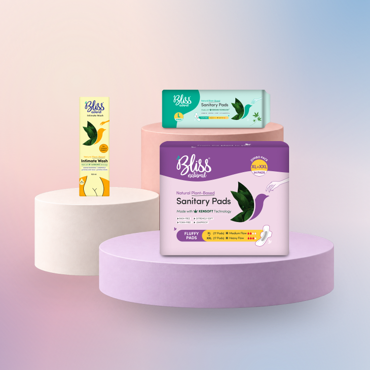 Natural Plant-Based Period Care Kit 100Ml for Rash-Free Comfort