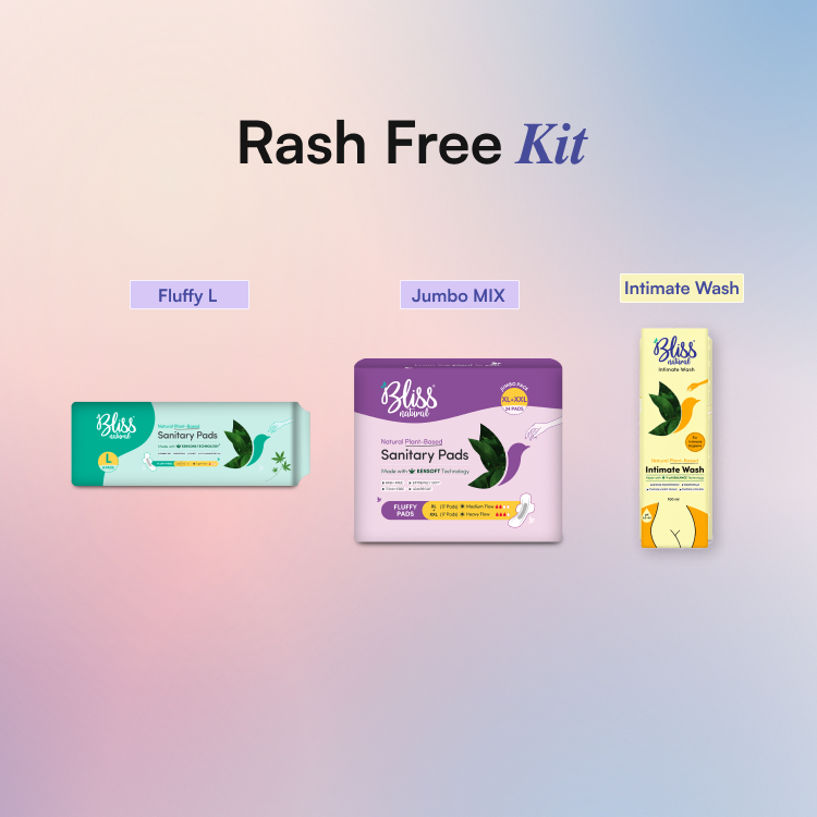 Natural Plant-Based Period Care Kit 100Ml for Rash-Free Comfort