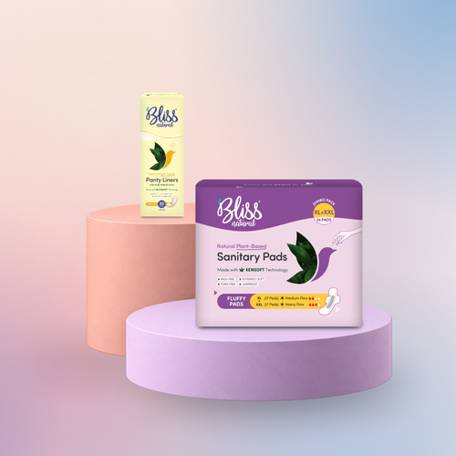 Period Care Combo | 17XL+ XXL Pads + 20 Liners | Natural Plant-Based, Rash-Free