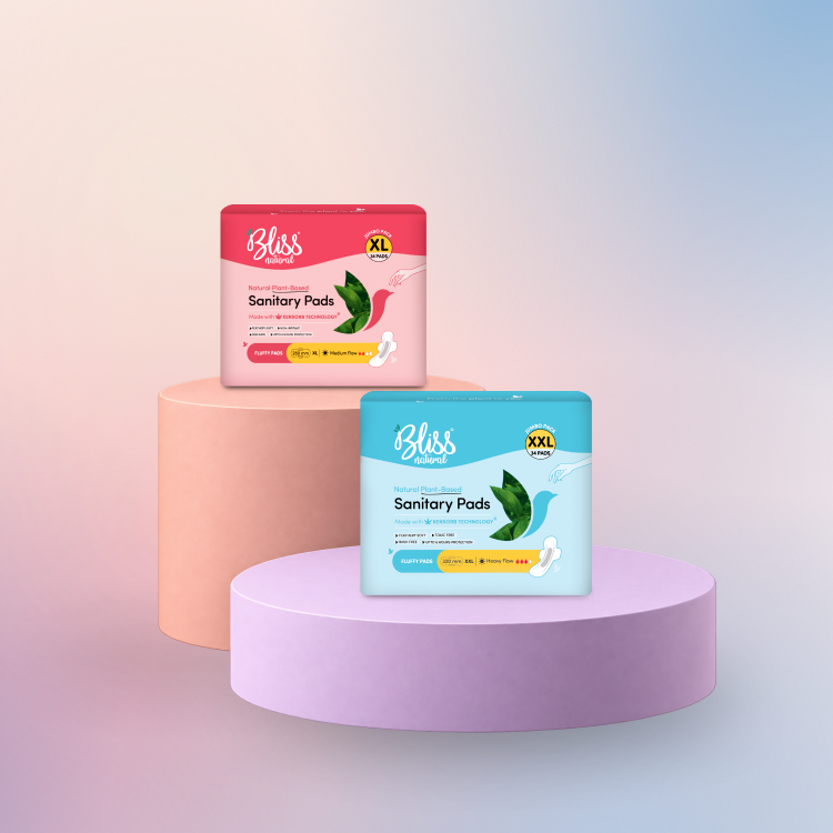 Day & Night Combo Pack (Fluffy 34 XL + 34 XXL) Pads | Feathery Soft