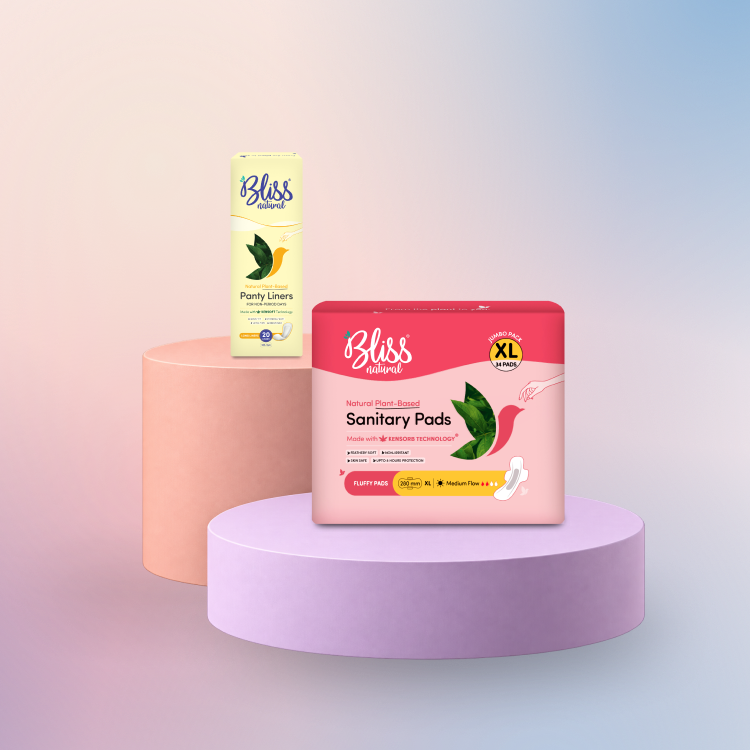 Fluffy Jumbo XL Sanitary Pads (34) + Long Panty Liners (20) | Feathery Soft