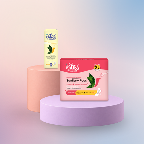 Fluffy Jumbo XL Sanitary Pads (34) + Long Panty Liners (20) | Feathery Soft