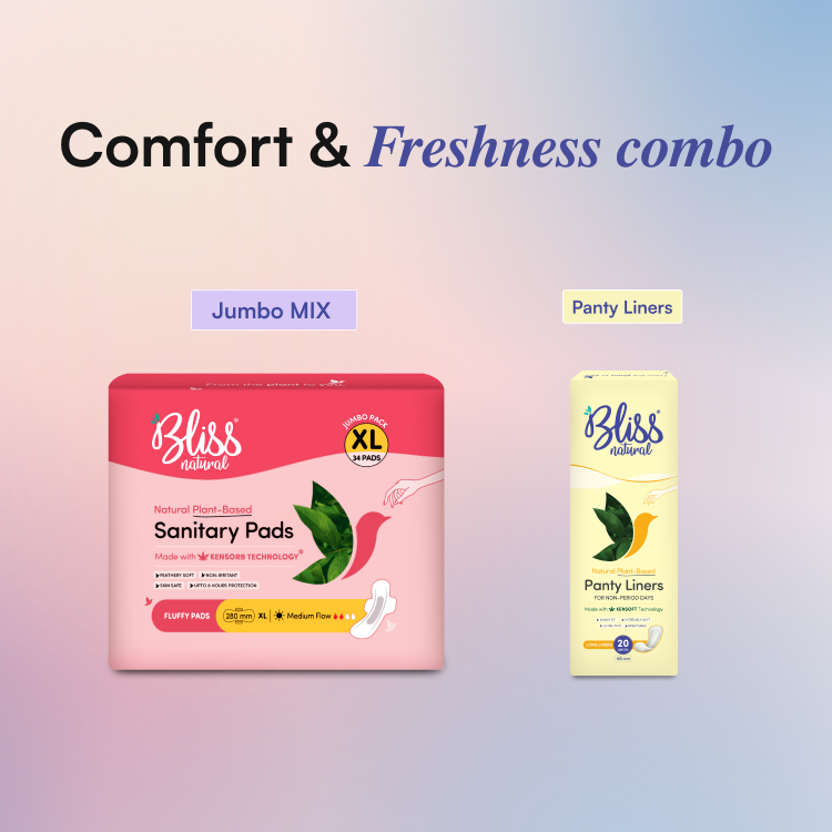 Fluffy Jumbo XL Sanitary Pads (34) + Long Panty Liners (20) | Feathery Soft