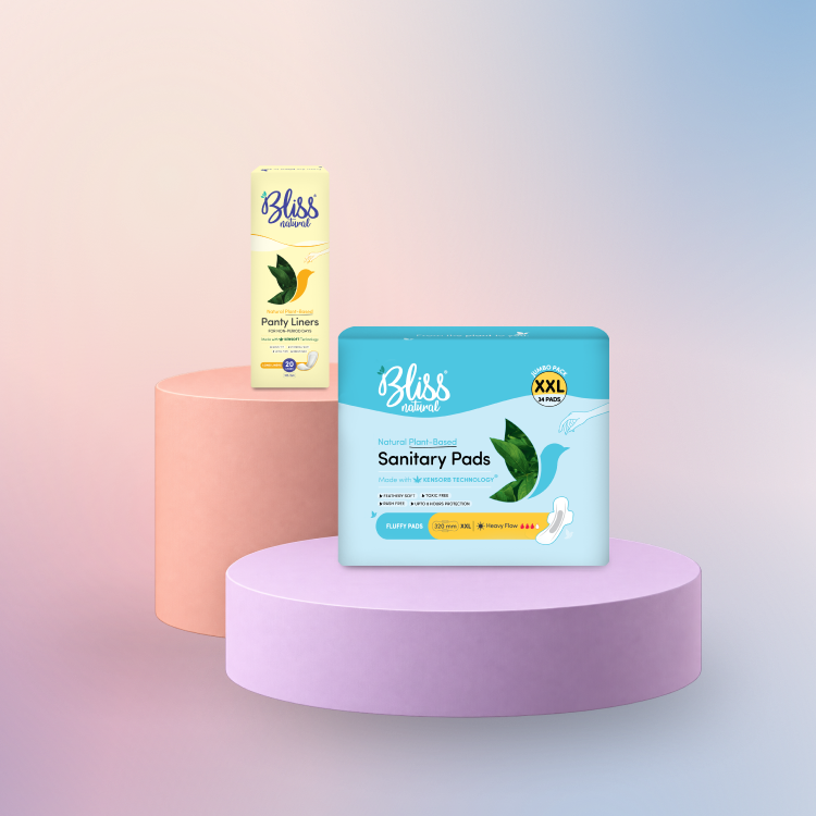 Fluffy Jumbo  XXL Sanitary Pads (34) + Long Panty Liners (20) | Toxic Free