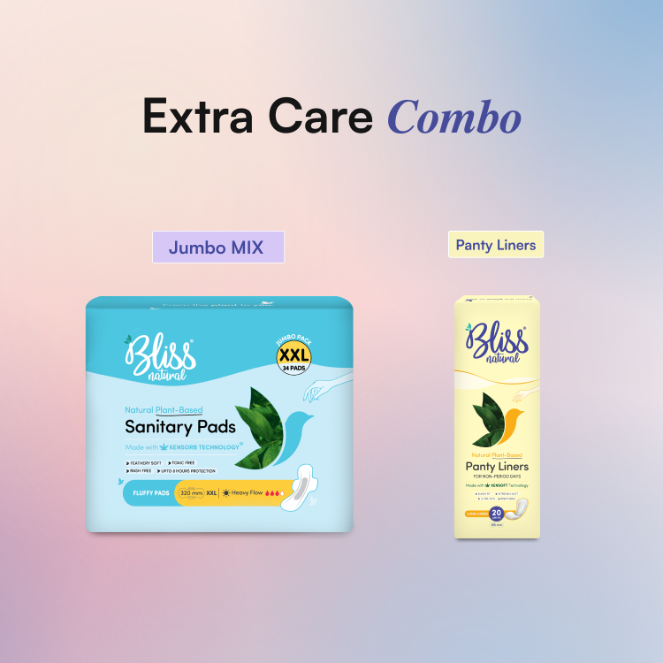 Fluffy Jumbo  XXL Sanitary Pads (34) + Long Panty Liners (20) | Toxic Free