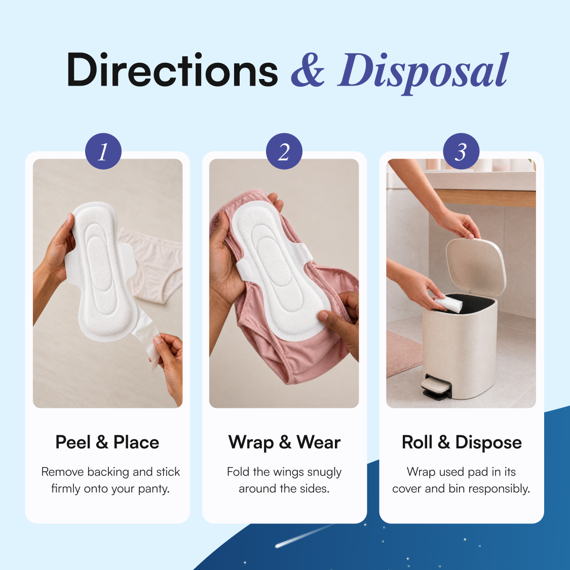Bliss Organic Sanitary Pads XXXL Slimmy (6 Pads) | Night Pads
