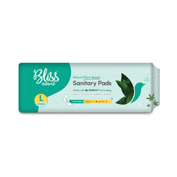 Bliss Natural Rash-free sanitary pads, fluffy L pack of 6