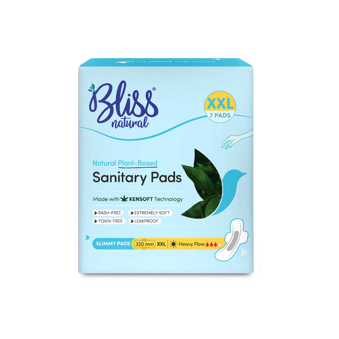 Bliss Natural Plant-Based Sanitary pads Ultra thin XXL
