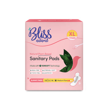 Bliss Organic Sanitary Pads XL Slimmy (7 Pads) | Ultra Thin