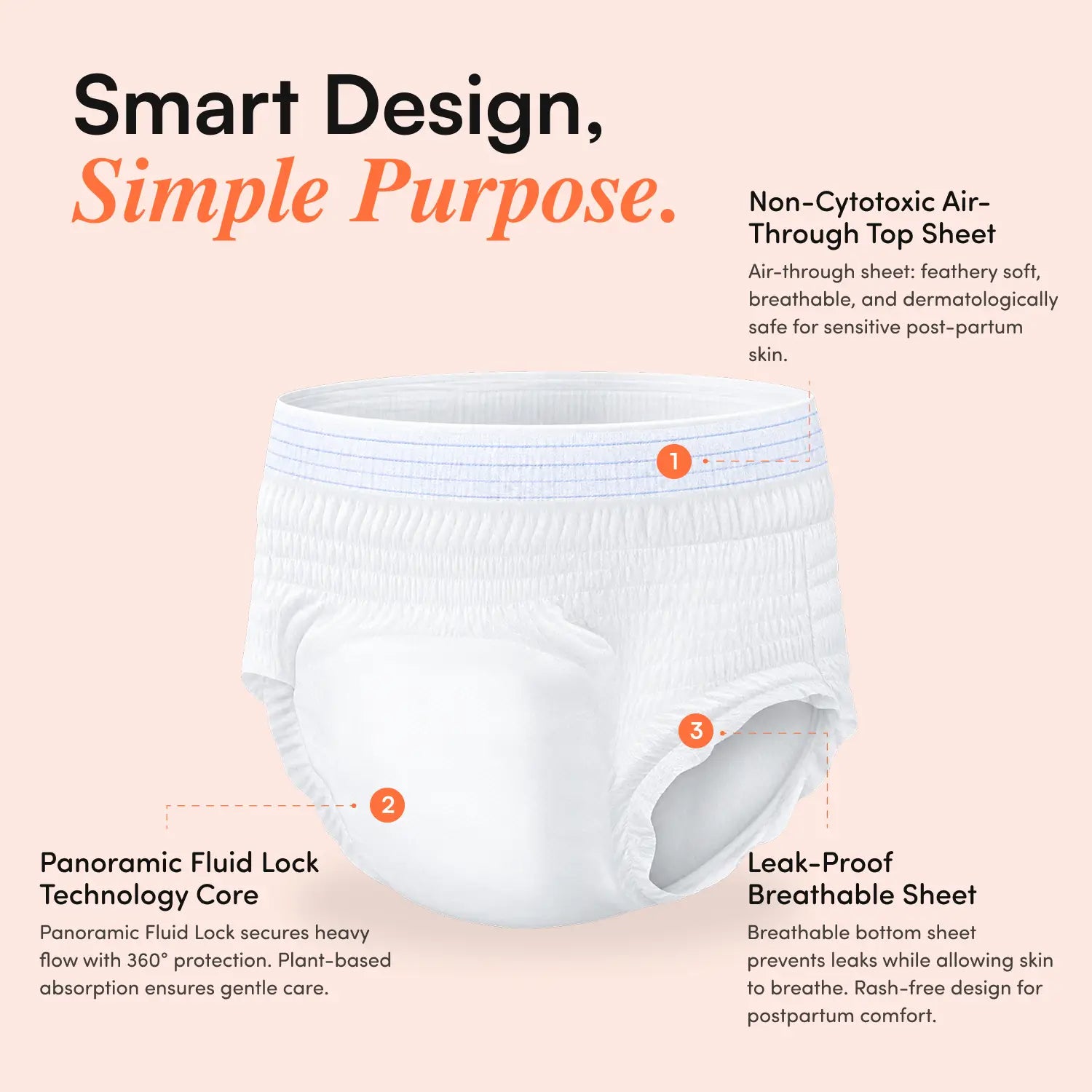 Maternity Pads for Women (Pack of 10) |  Rash-Free