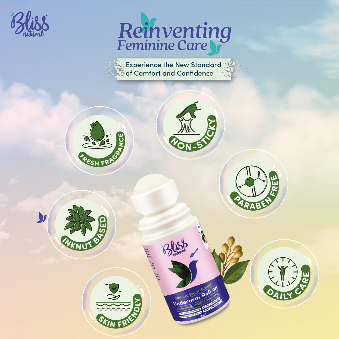 Bliss Natural Daily care underarm roll for women Features