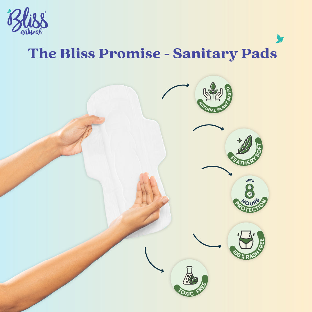 Toxic Free Sanitary Pads Features-Bliss Natural