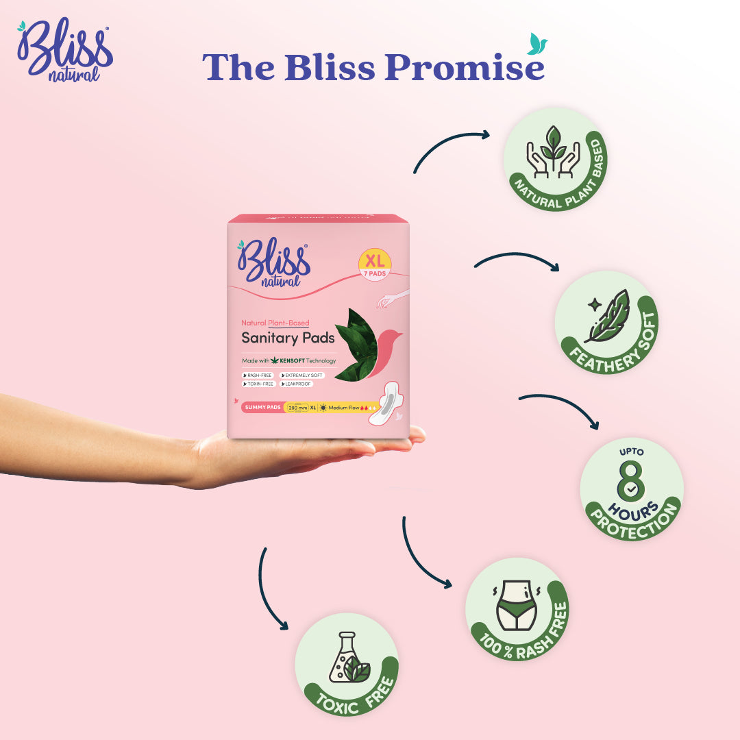 Bliss natural sanitary pads XL Slimmy Pads