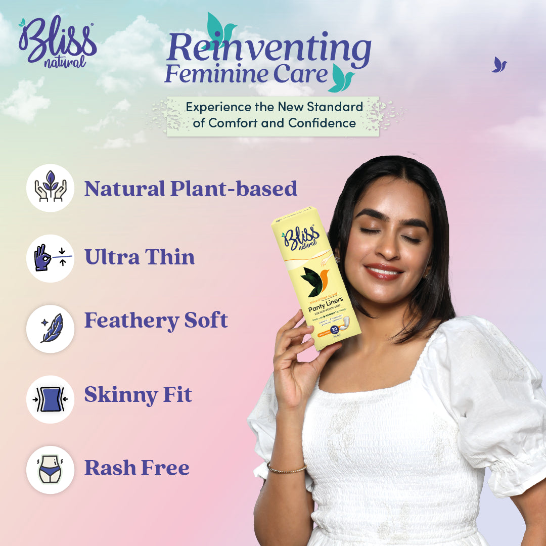 Bliss Natural Ultra Thin Long Panty Liners Features