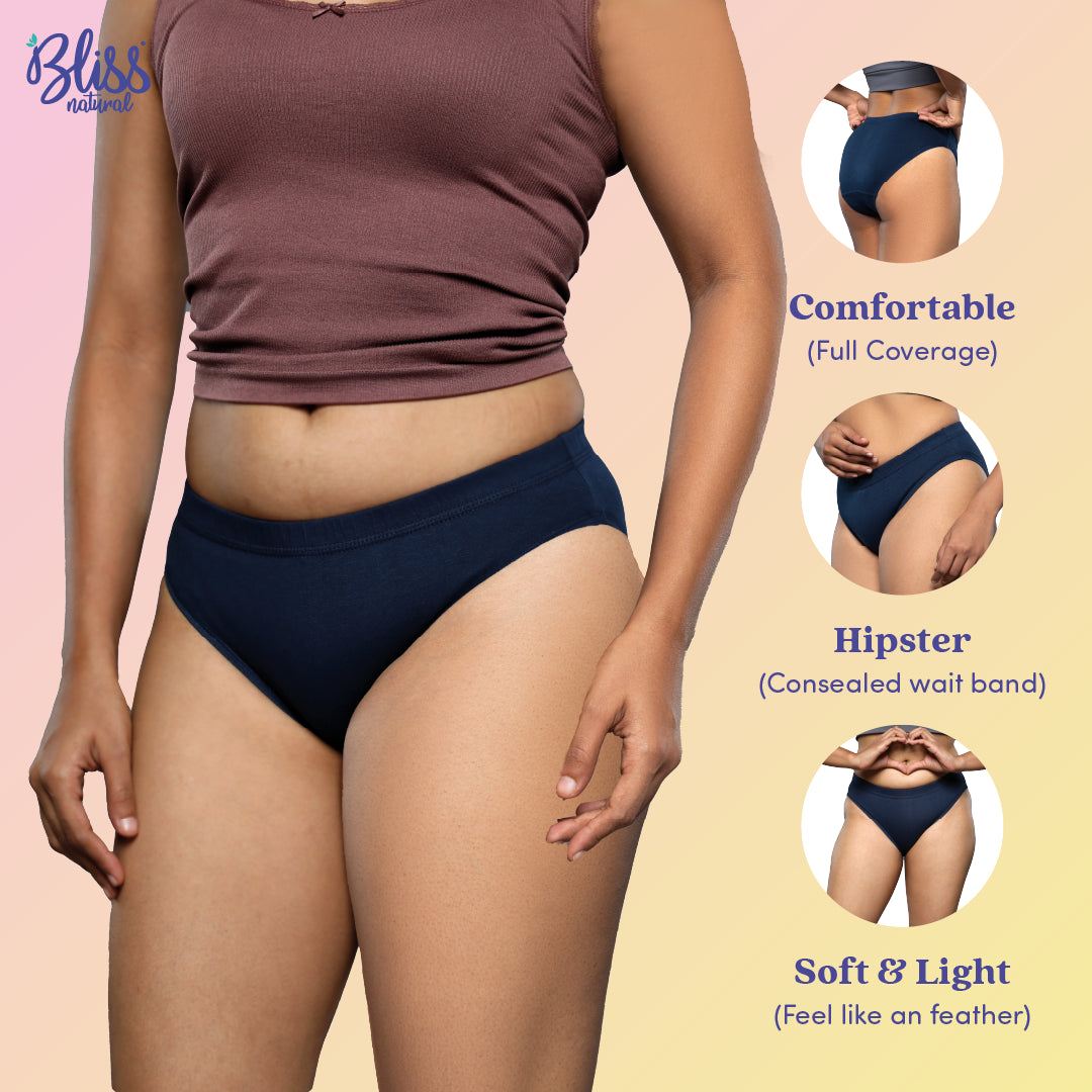 Bliss Natural Comfortable Cotton panties for women Features
