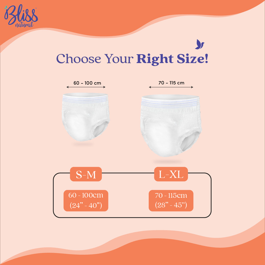 Bliss Natural Maternity Pads for Women |  Pack of 10 For Postpartum Bleeding