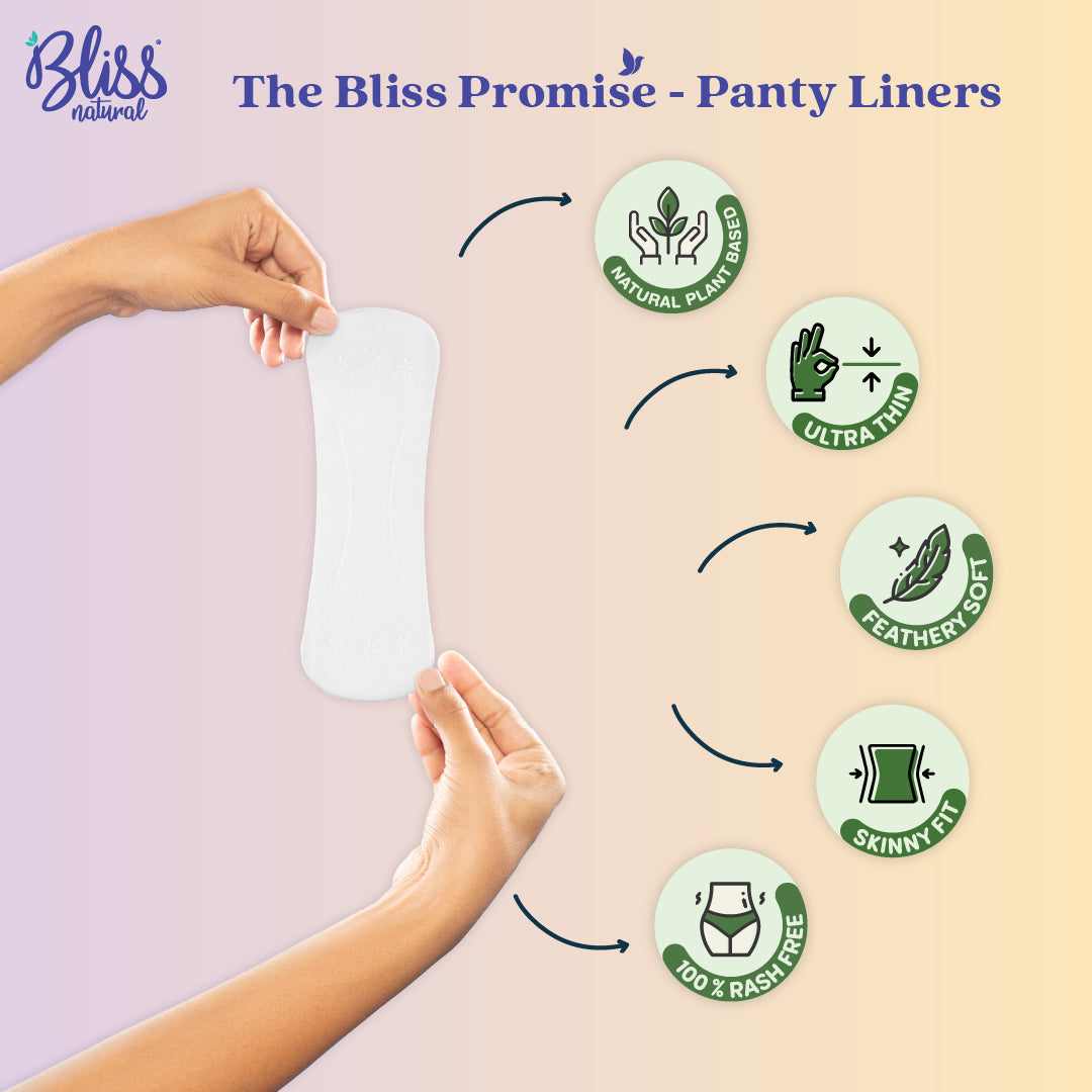 100% Rash-Free Panty Liners-Bliss Natural