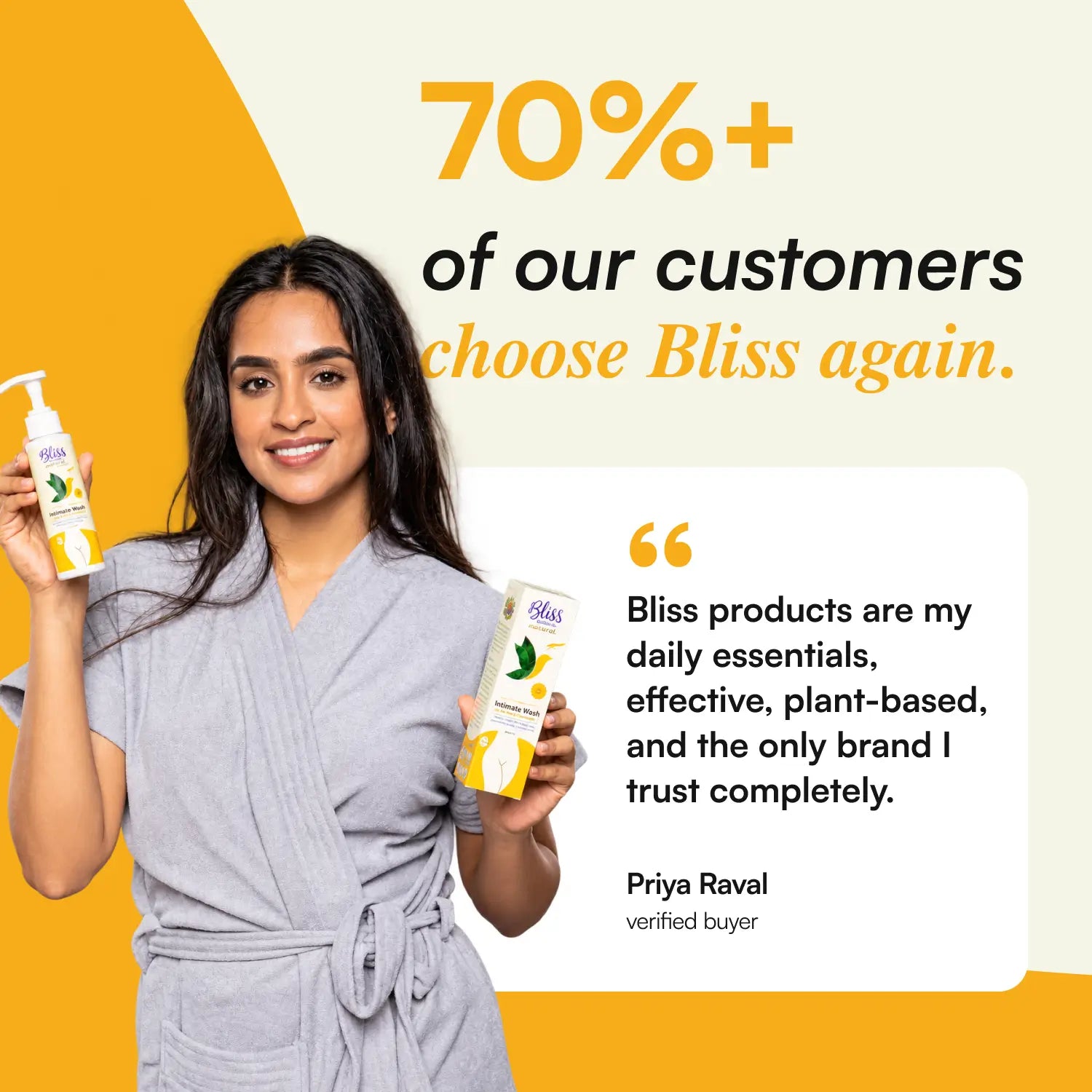 Natural Plant-Based Intimate Wash for Women (100ml) | Daily Care