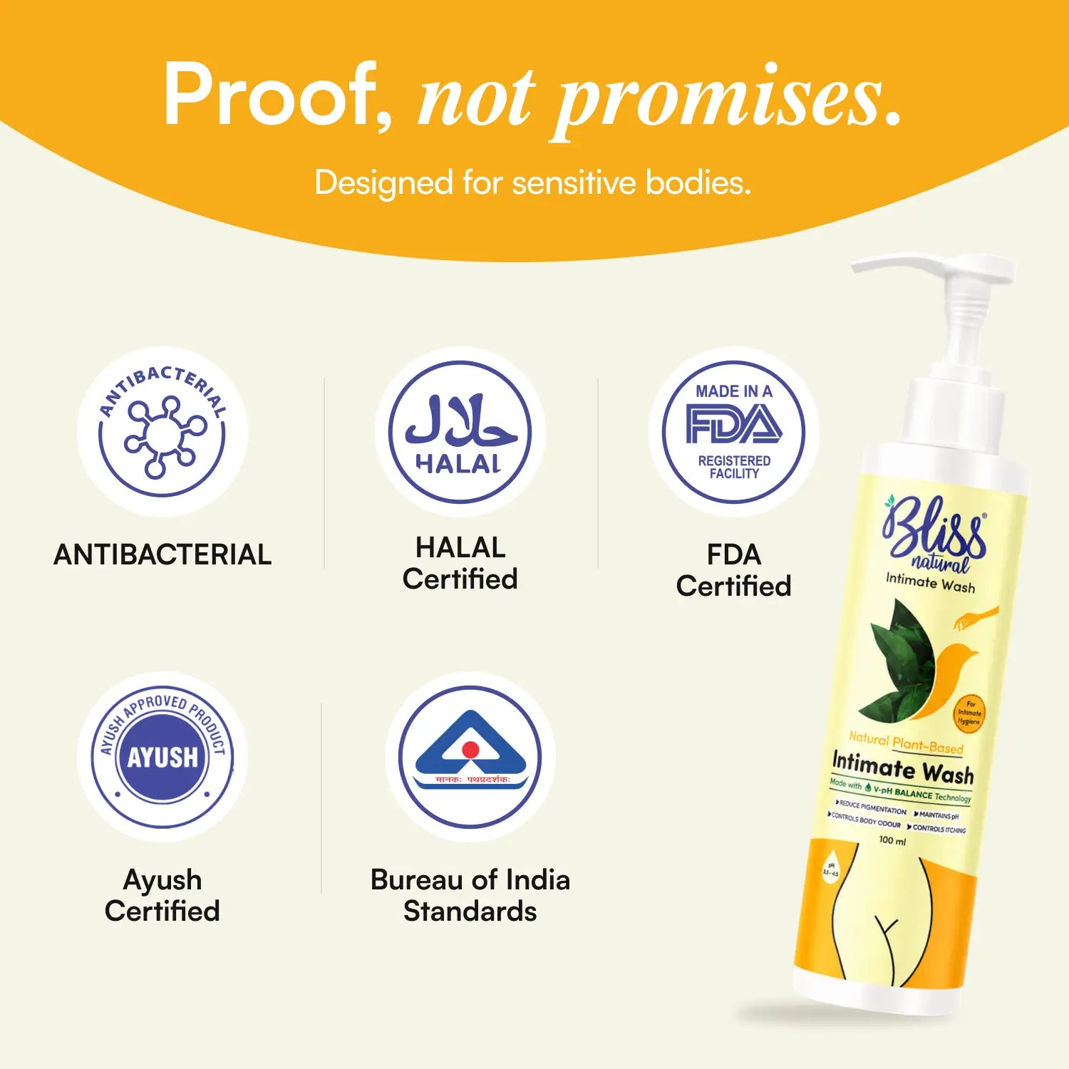 Natural Plant-Based Intimate Wash for Women (100ml) | Daily Care