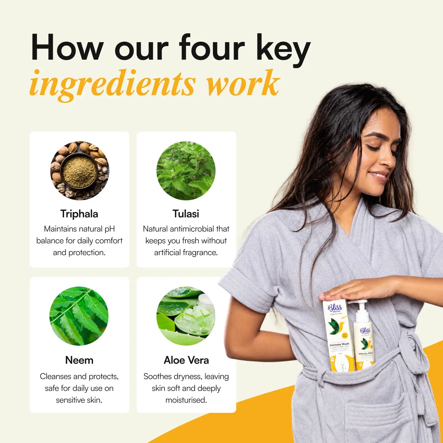 Natural Plant-Based Intimate Wash for Women (100ml) | Daily Care