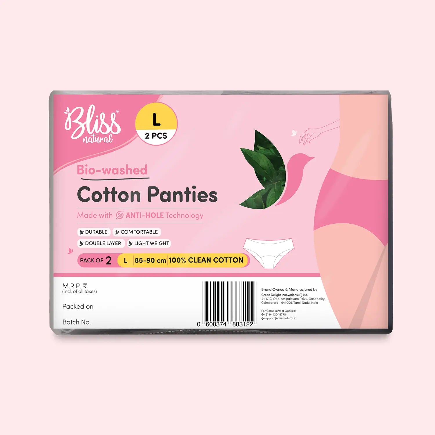 Blue & Red Cotton Panties for Women – Pack of 2