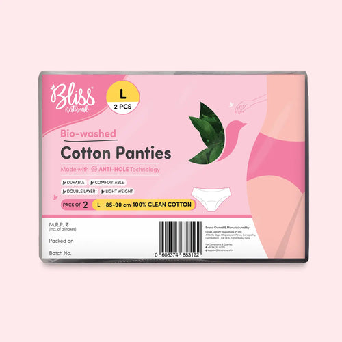 Blue & Red Cotton Panties for Women – Pack of 2