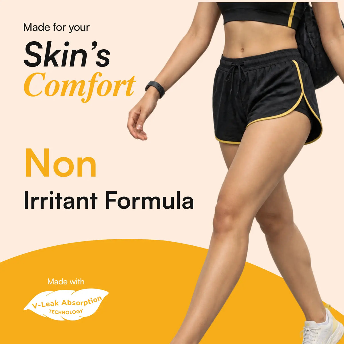 Natural Plant-Based Long Panty Liners for Women (20) | Breathable