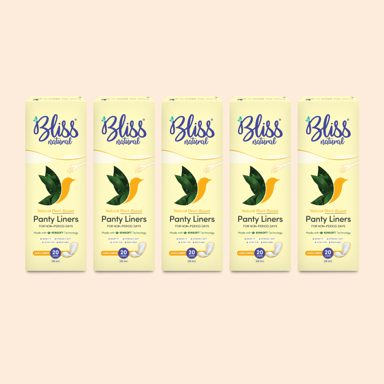 Natural Plant-Based Panty Liners for Women (100 Liners) | Daily Freshness