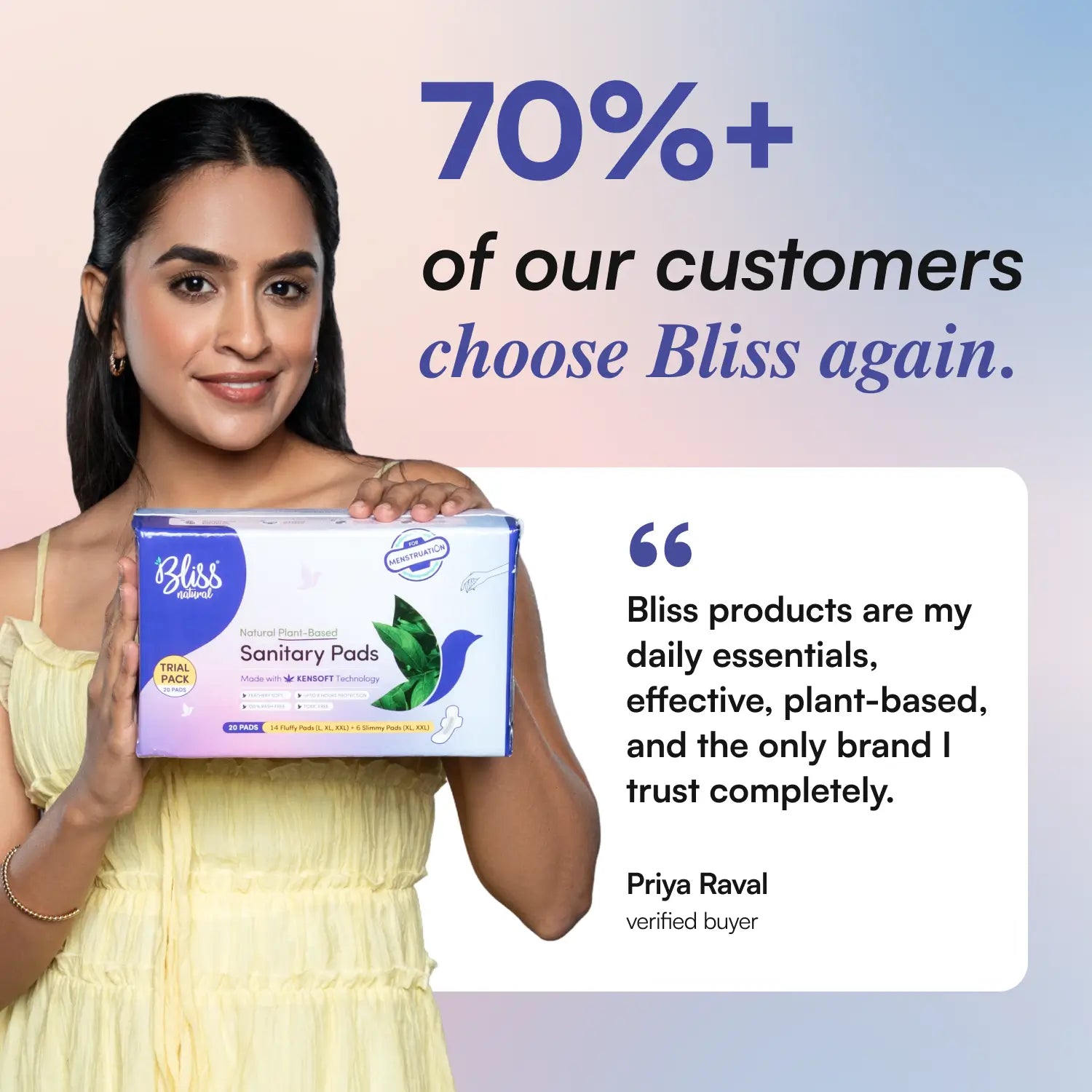 Sanitary Pads for Women Trial Pack (L, XL, XXL) | Feathery Soft
