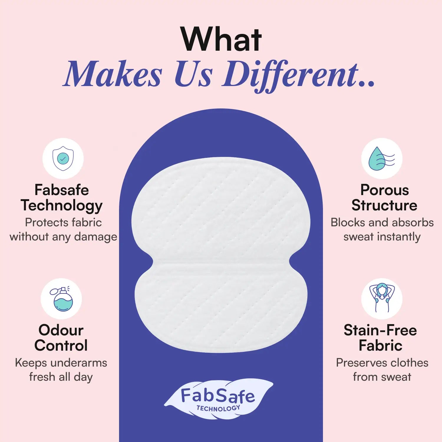 Underarm Sweat Pads (10 Pads) | Super Dry