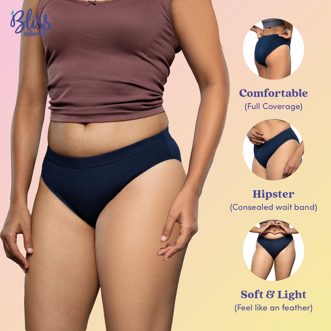 Bliss Natural Comfortable Cotton Panties for women Features