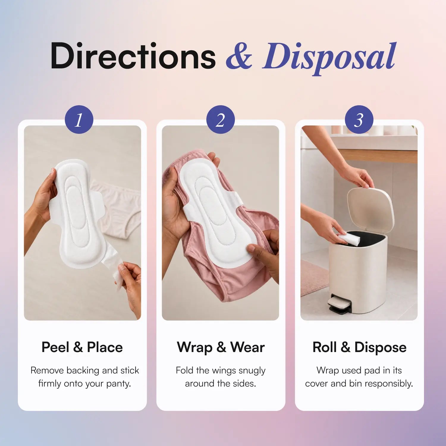 Sanitary Pads for Women Trial Pack (L, XL, XXL) | Feathery Soft