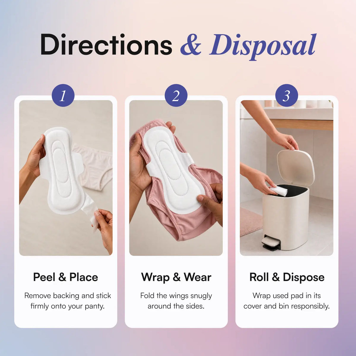 Sanitary Pads for Women Trial Pack (L, XL, XXL) | Feathery Soft