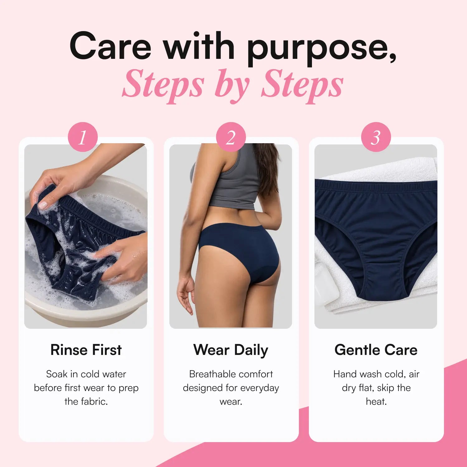 Blue & Red Cotton Panties for Women – Pack of 2
