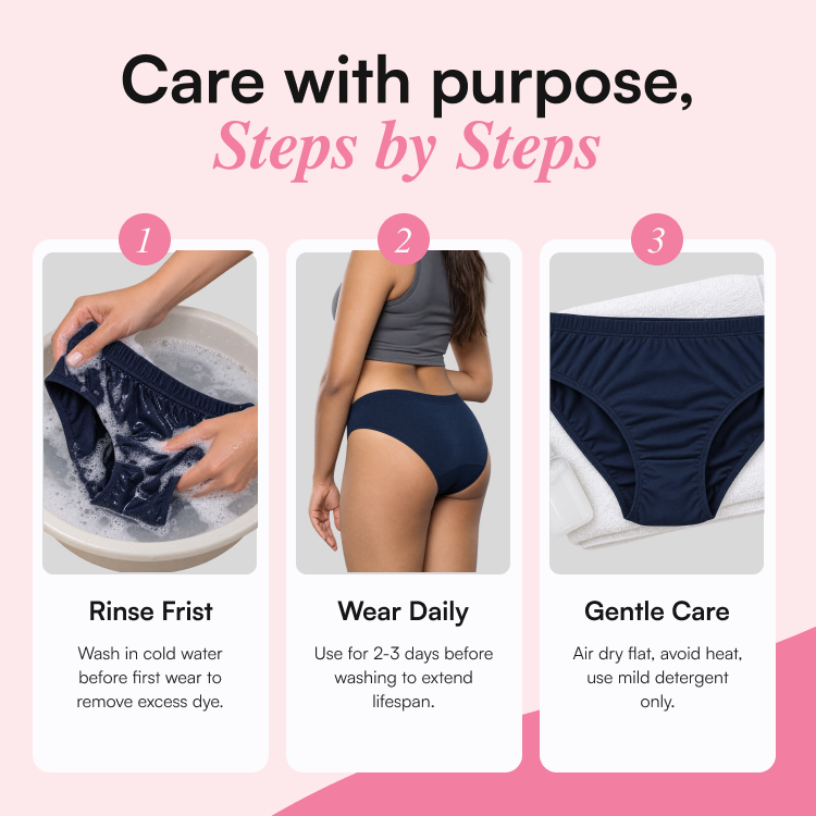 Blue & Pink Cotton Panties for Women – Pack of 2