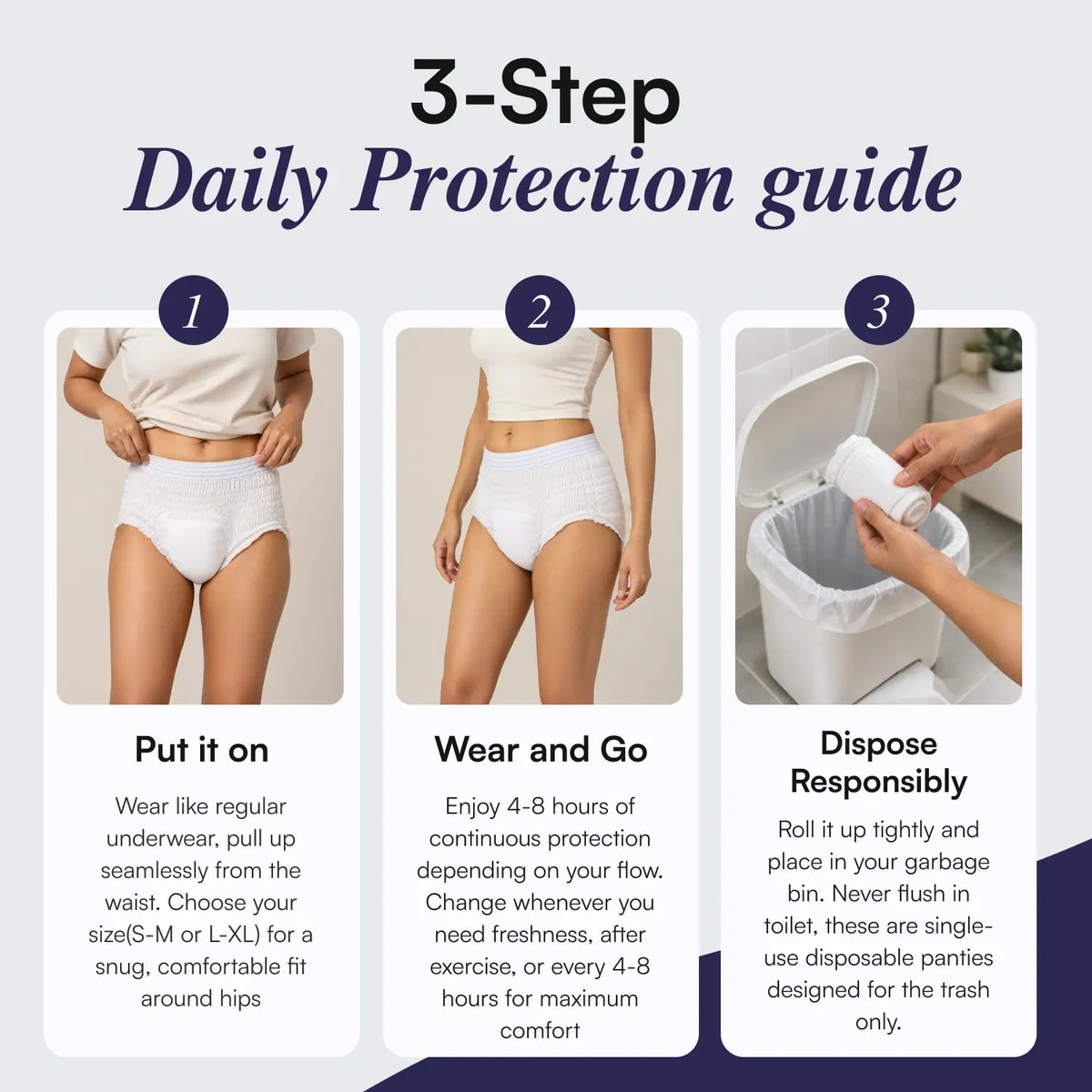 Disposable Period Panties for Women (Pack of 5) | Light Weight