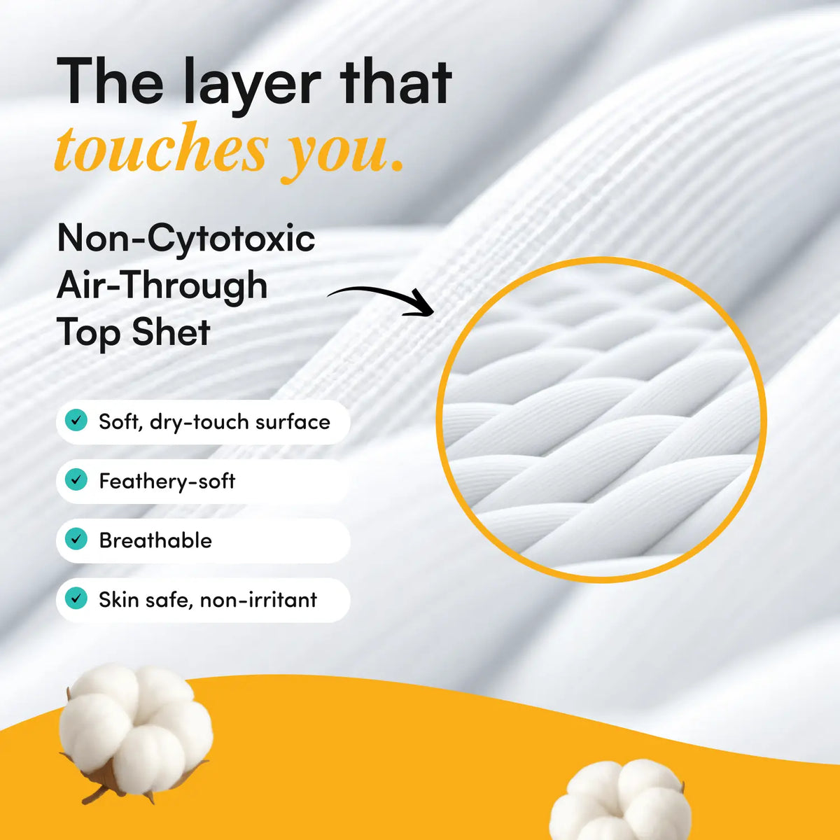 Natural Plant-Based Long Panty Liners for Women (20) | Breathable