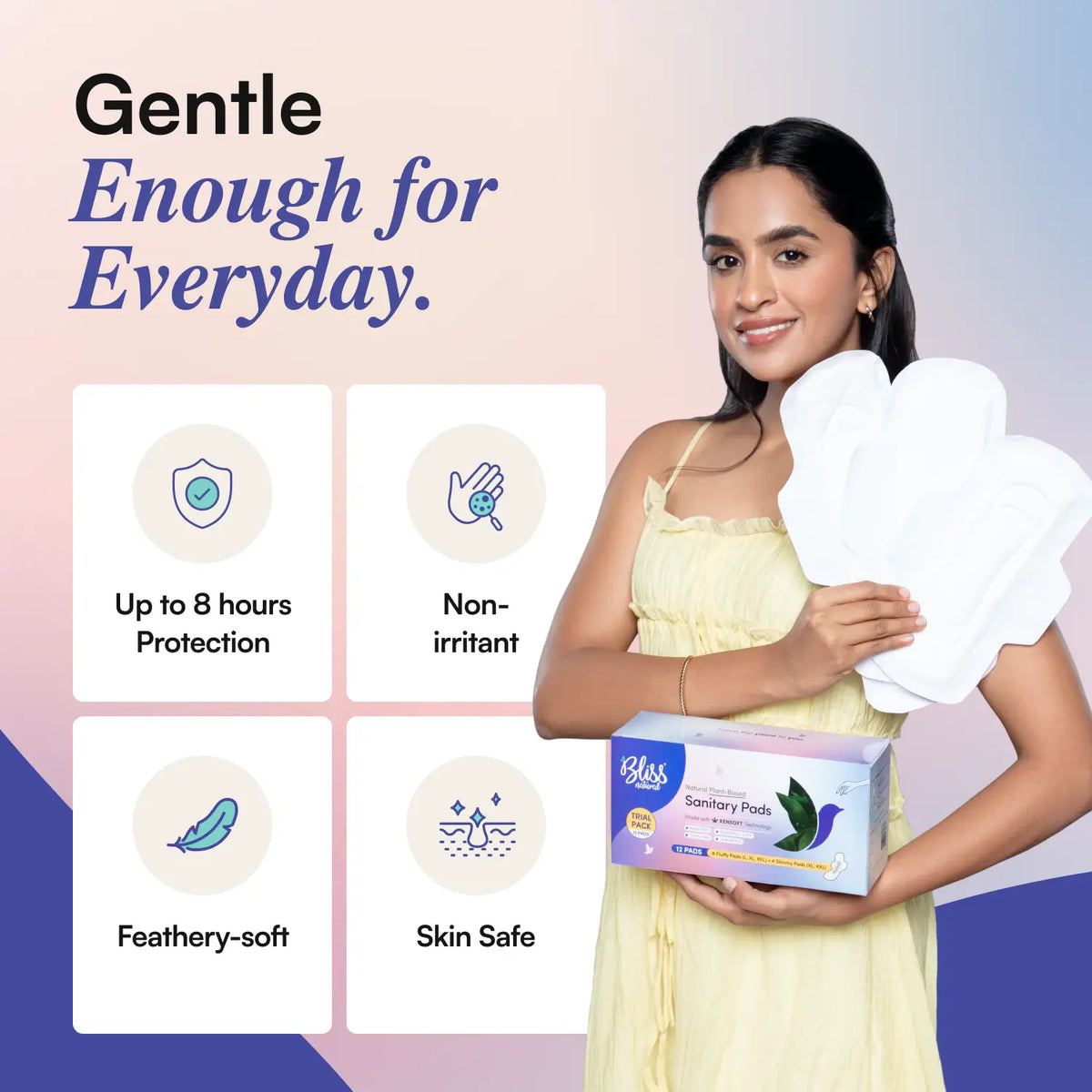 Sanitary Pads for Women Trial Pack (L, XL, XXL) | Feathery Soft