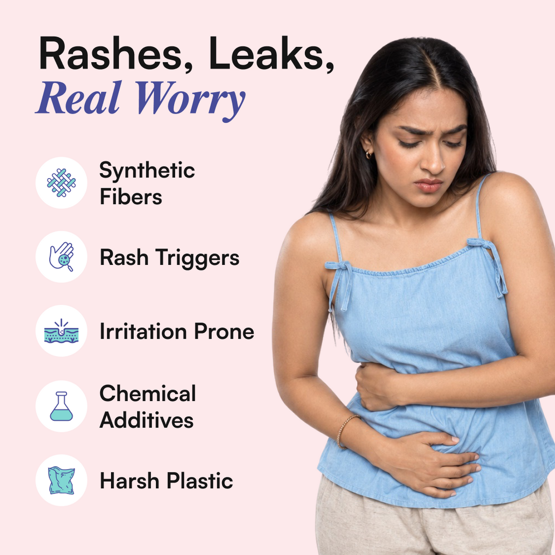 XL Sanitary Pads for Women (6 Pads) | Rash-Free
