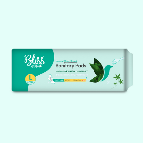 Sanitary Pads for Women L Size (6 Pads) | Feathery Soft