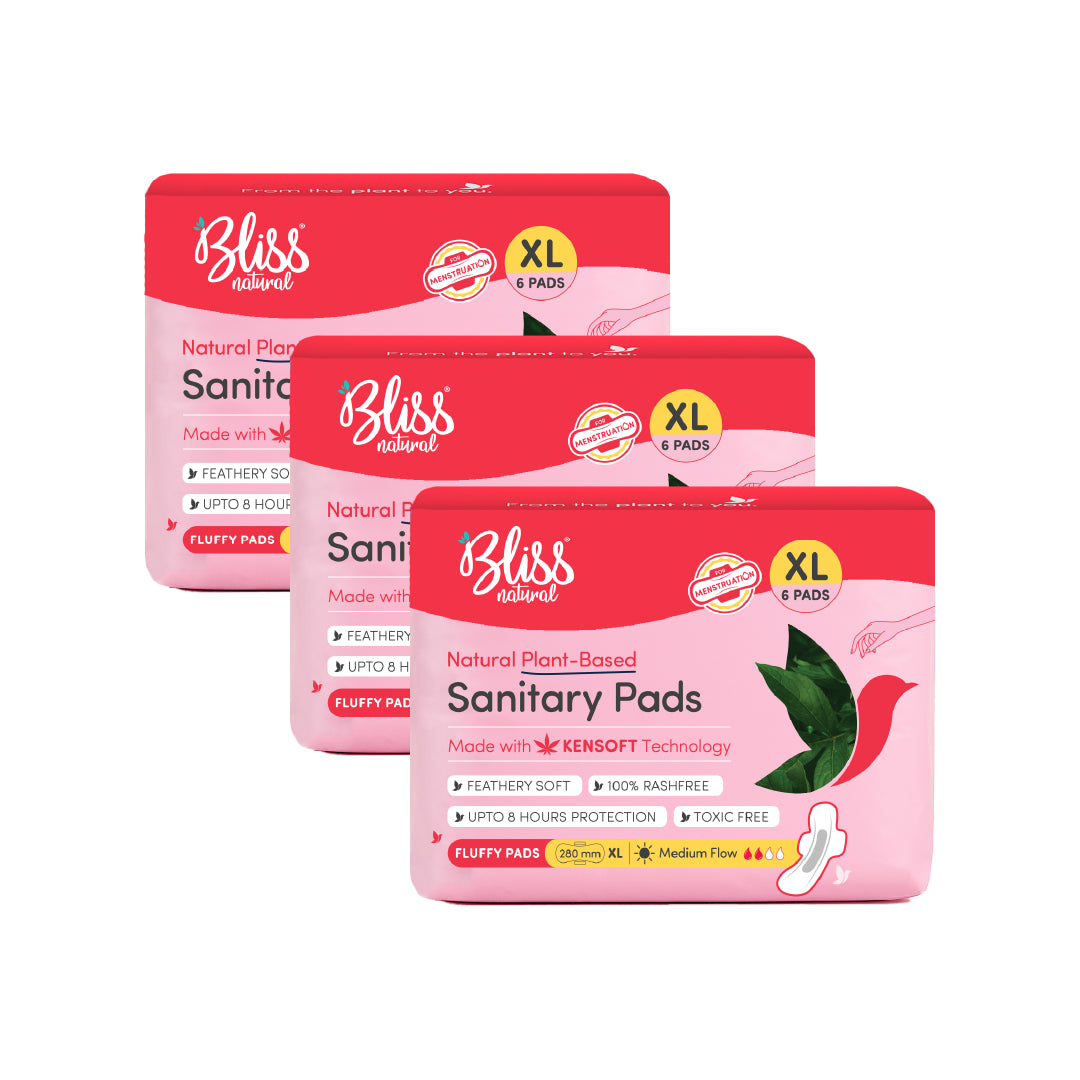 Bliss natural plant-based sanitary pads