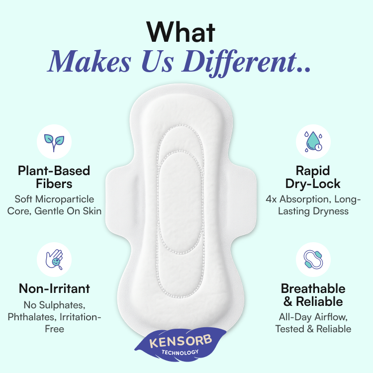 Sanitary Pads for Women L Size (6 Pads) | Feathery Soft