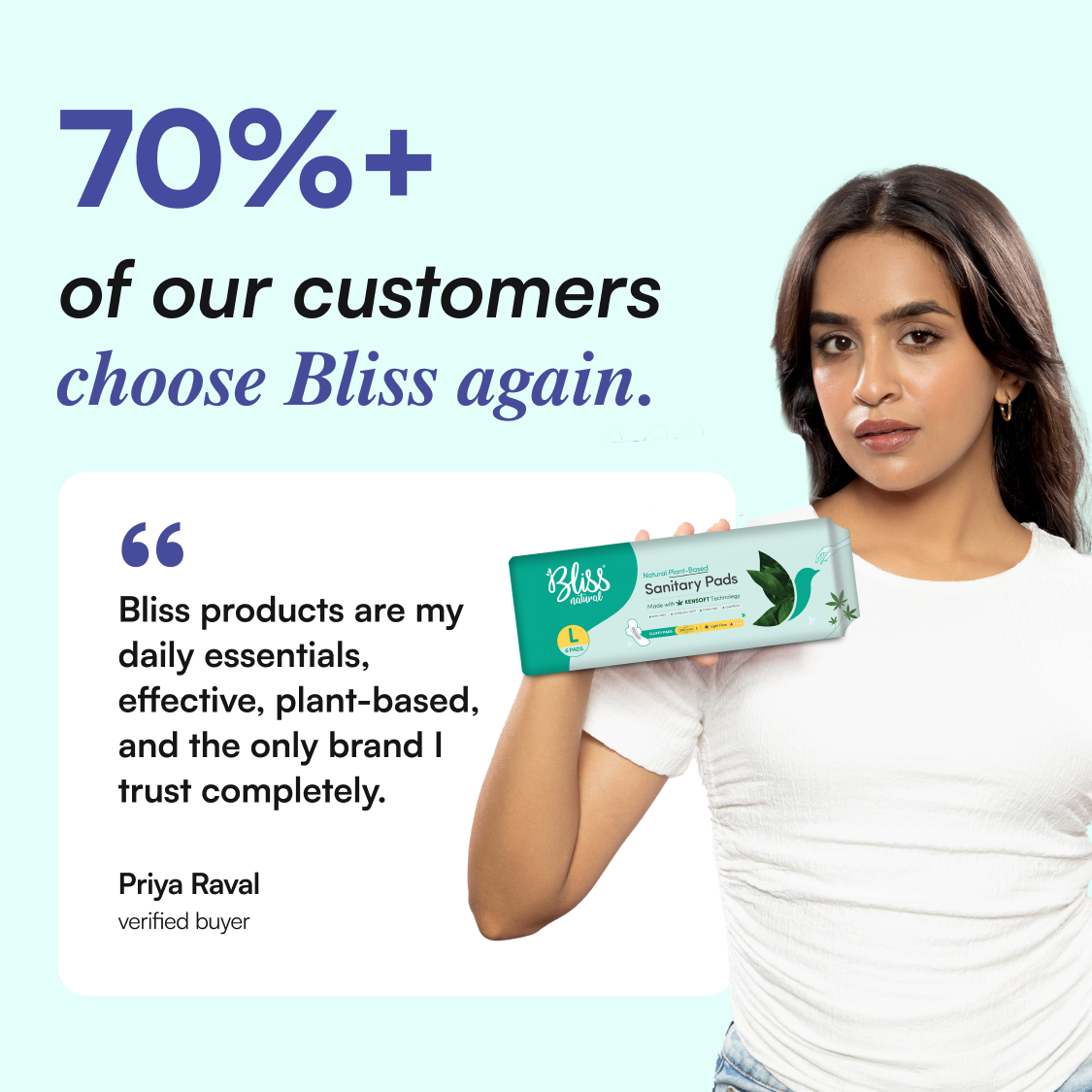 Sanitary Pads for Women L Size (6 Pads) | Feathery Soft