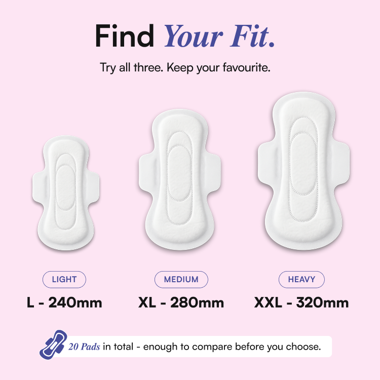 Best Pads for Heavy Flow – Jumbo Mix (17 XL + 17 XXL) | Non-Irritant