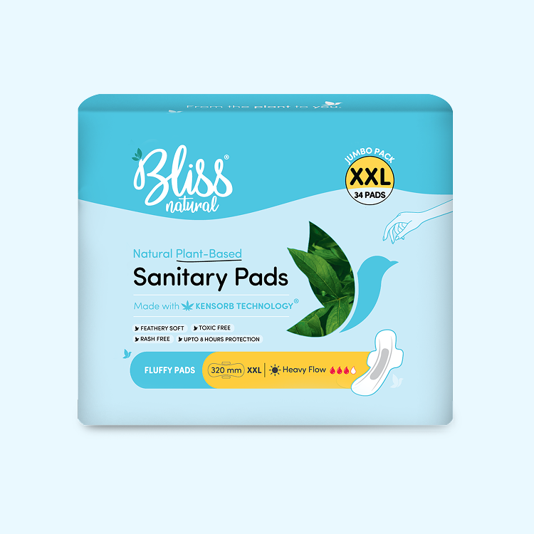 Sanitary Pads XXL Size for Heavy Flow (34 Pads) | Toxic Free