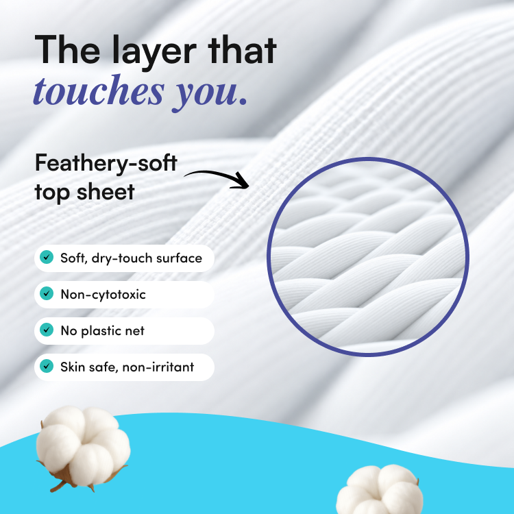 Sanitary Pads XXL Size for Heavy Flow (34 Pads) | Toxic Free