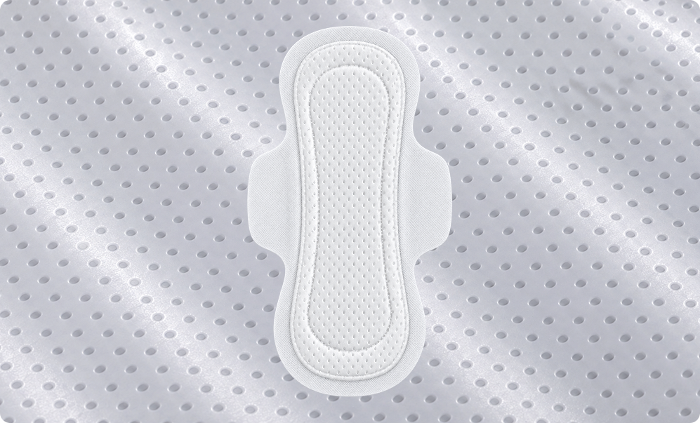Woman uncomfortable using a plastic pad